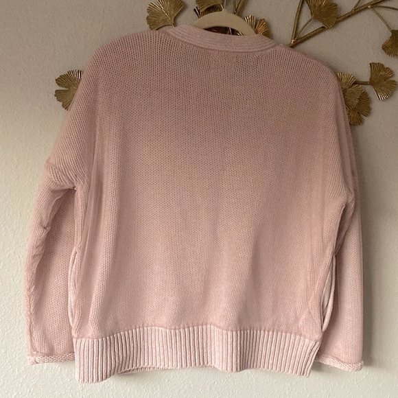 Final price🔥Rare Reiss Quinie Mesh Overlay Oversized Cardigan Sweater , XS/S - Picture 4 of 10